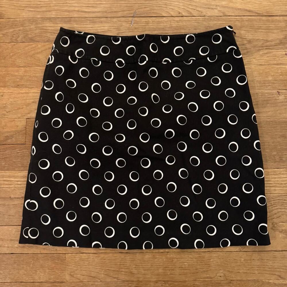 Rafaella black white knee length pencil skirt size 10
 b36
